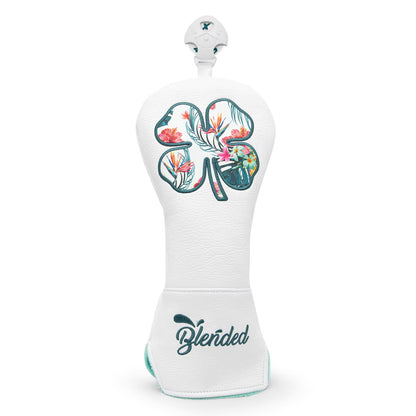 Golf Head Cover White Lucky Clovers High Quality Golf Club Head Covers Golf Fariway Wood Covers Hybrid Head Covers 3 Wood Headco