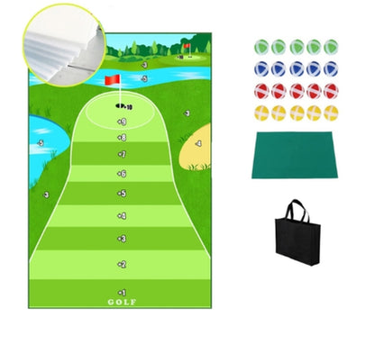 Golf Training Mat for Swing Parent-Child Toys Ball Trace Directional Mat Swing Path Pads Swing Practice Pads