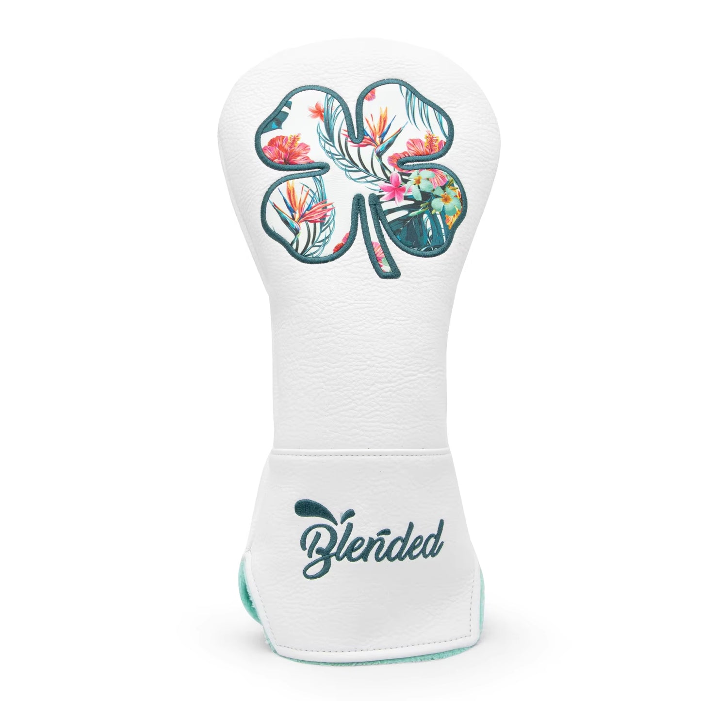 Golf Head Cover White Lucky Clovers High Quality Golf Club Head Covers Golf Fariway Wood Covers Hybrid Head Covers 3 Wood Headco