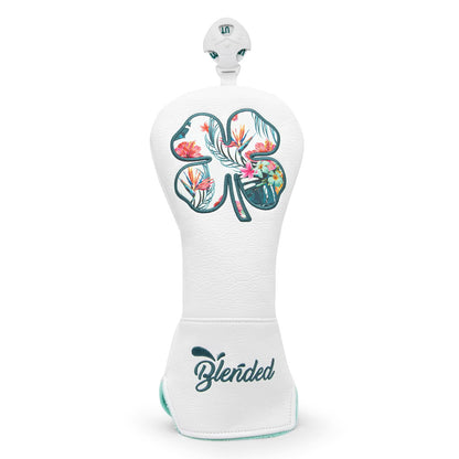 Golf Head Cover White Lucky Clovers High Quality Golf Club Head Covers Golf Fariway Wood Covers Hybrid Head Covers 3 Wood Headco