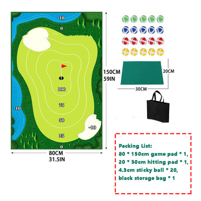 Golf Training Mat for Swing Parent-Child Toys Ball Trace Directional Mat Swing Path Pads Swing Practice Pads