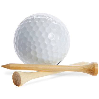 300 Pack Bamboo Golf Tees in Bulk (2 3/4 Inch, Natural Wood Color)