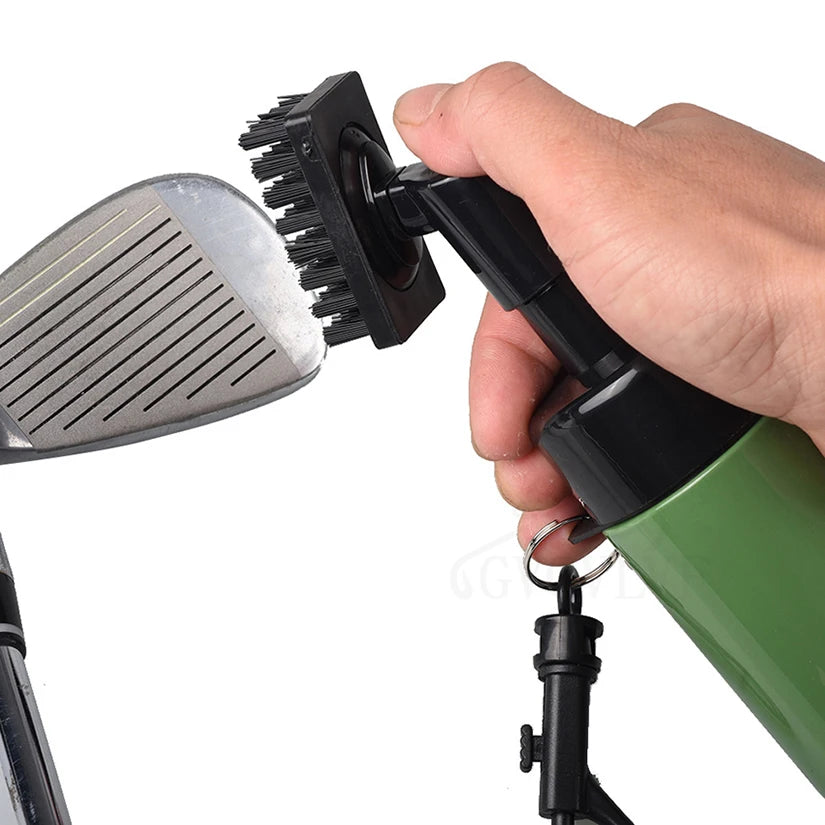 Golf Club Cleaner Brush with Water Professional Golf Club Cleaning Brush Golf Accessories Anti-Leak Spray Bottle with Golf Brush