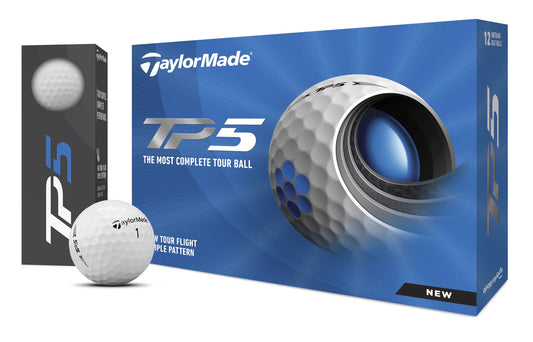 Golf Company TP5 Adult Tour Golf Balls, White Dimple, 1.4 Lb, (12 Pack)