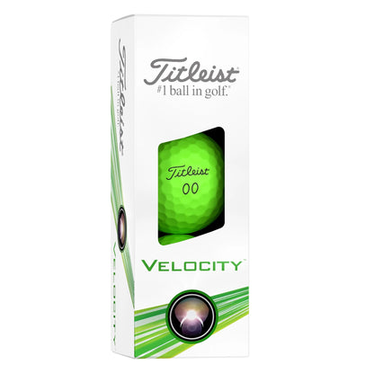 Velocity High Impact Longer Distance Golf Balls, Matte Green, 12 Pack