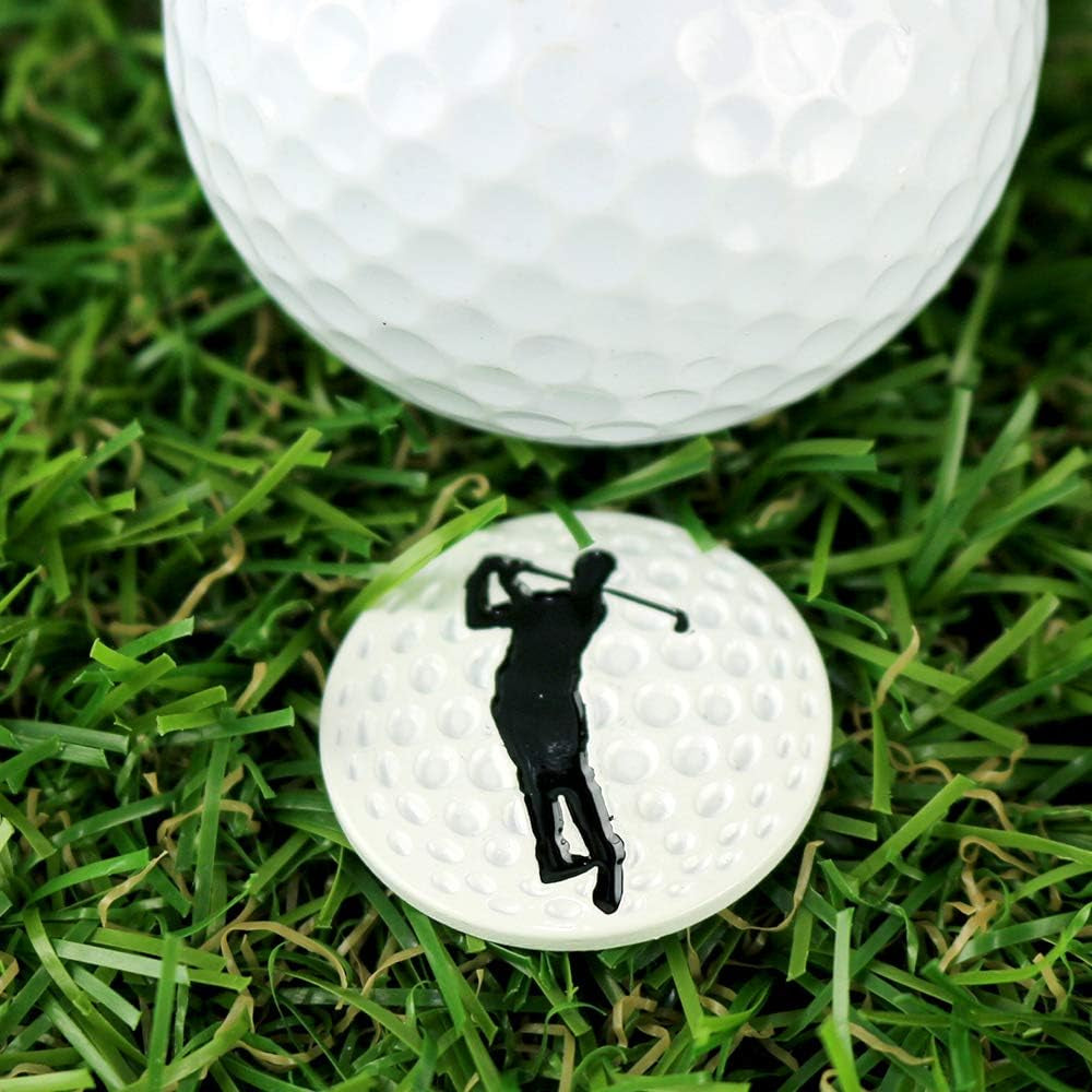 Creative Golf Ball Marker Soft Enamel Golf Markers 24.4MM Assorted 5 Pcs